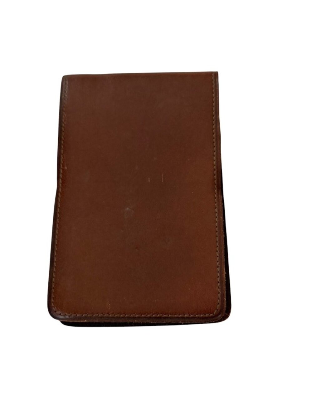 Vintage Brown Leather Memo Pad Holder Pocket Notepad No. 558-36 Unused